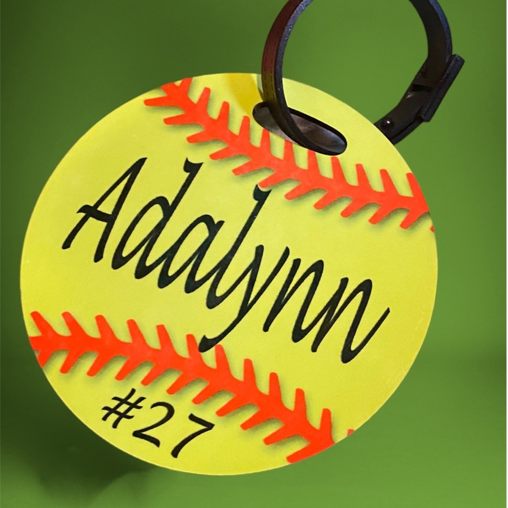 Ball Bag Tags personalized
